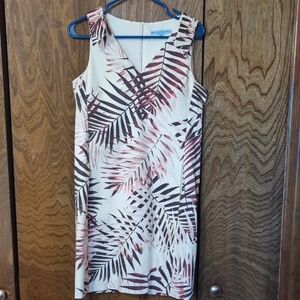 Antonio Melani Cream Sleeveless V-Neck Sundress 4